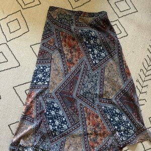 Boho Patchwork Floral/paisley/lace Maxi Skirt